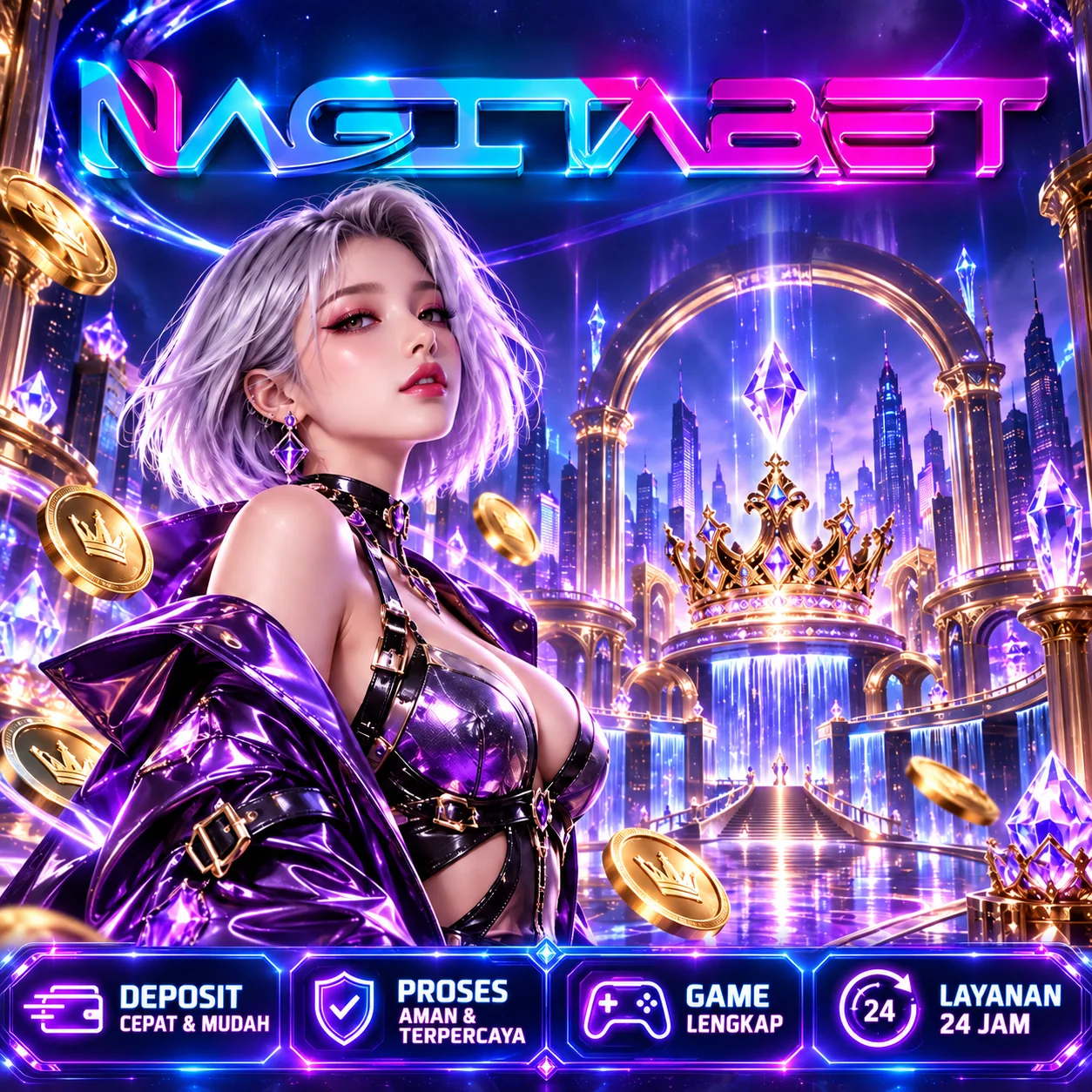 Ilustrasi NAGITABET VVIP — Beranda, banner persegi